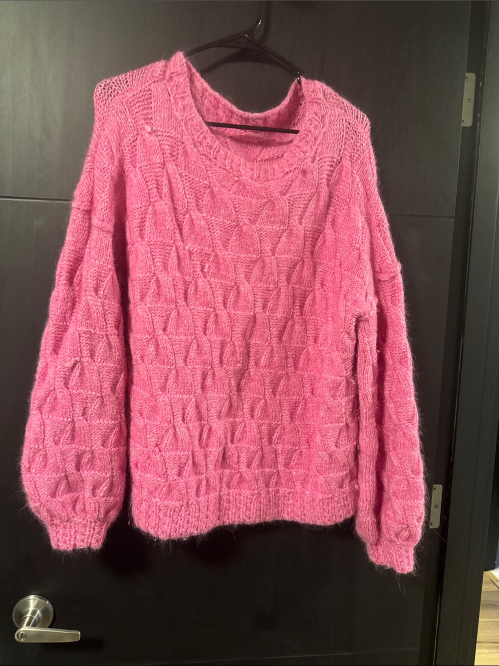 Pink Cable-Knit Cozy Sweater - Women